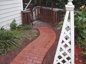 Concrete Stamped Walkway